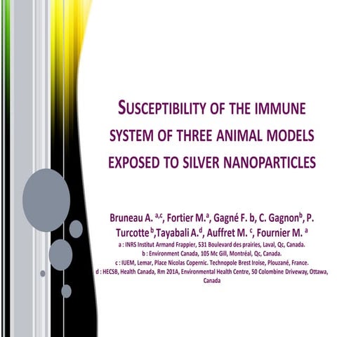 Audrey Bruneau_Susceptibility of the immune system in three animal models exp...