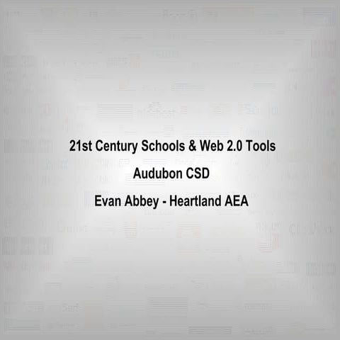 21st Century Schools and Web 2.0 Tools