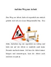 Auf den weg zur arbeit
