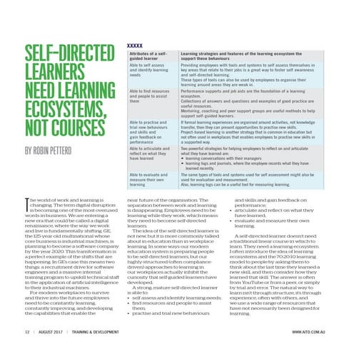 Self-directed learners need learning ecosystems, not courses
