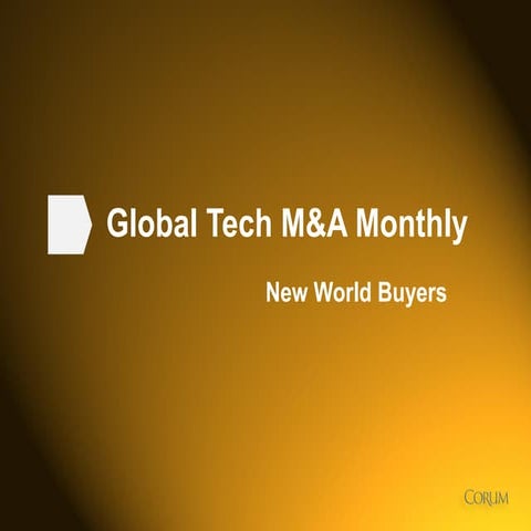 2014 Tech M&A Monthly - New World of Buyers