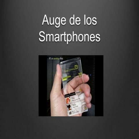 Auge de los smartphones e Internet de las cosas