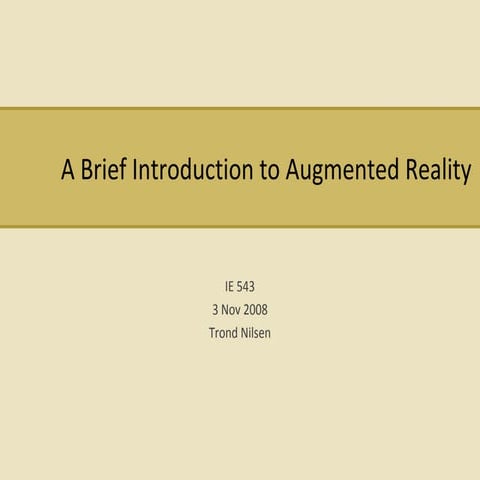 Augmented Reality