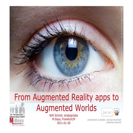 From Augmented Reality apps to Augmented Worlds