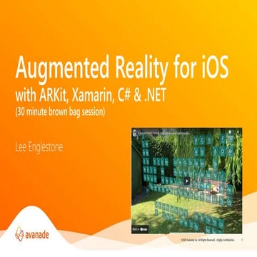 Introduction to Augmented Reality in iOS Apps | PPTX