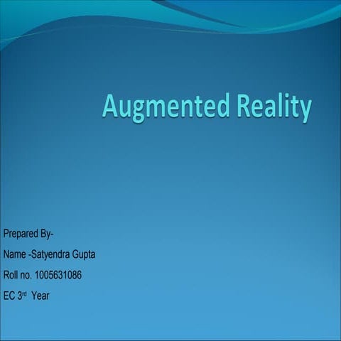 Augmented reality 