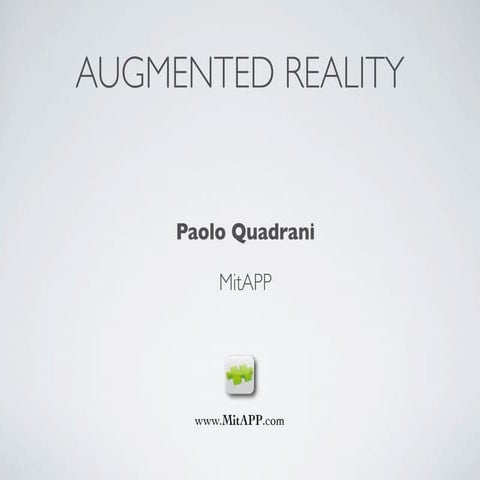Augmented Reality on iPhone Applications