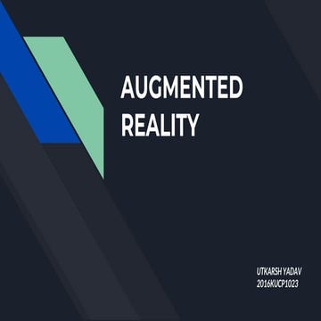 Augmented reality And Its Application