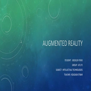 Augmented reality