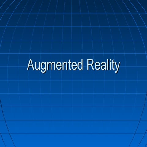 Augmented reality 