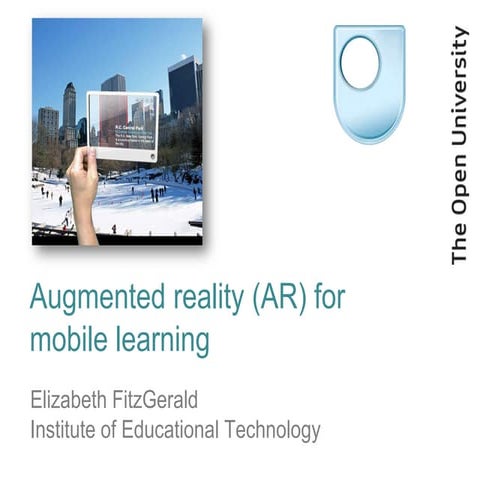 Augmented reality for mobile learning | PPT