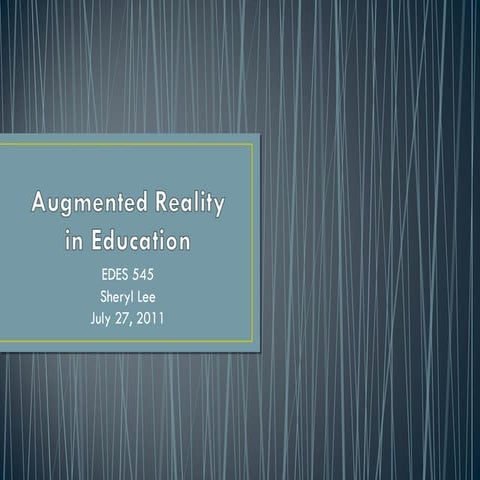 EDES 545 Augmented Reality