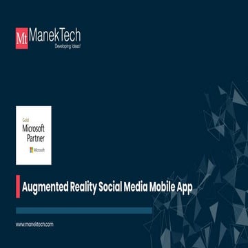Augmented Reality Social Media Mobile Application 