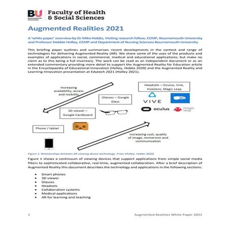 Augmented Realities 2021
