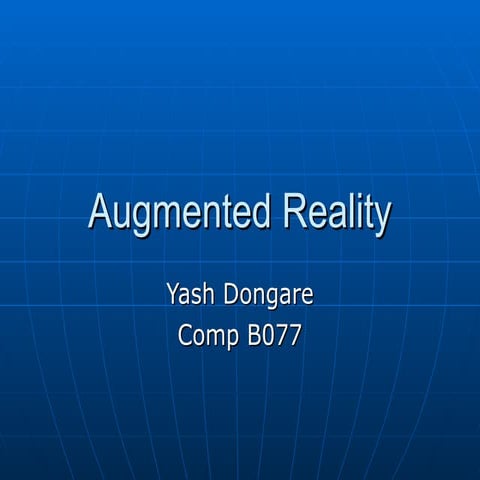 AugmentedReality_Yash.pptttttttttttttttttttttttt