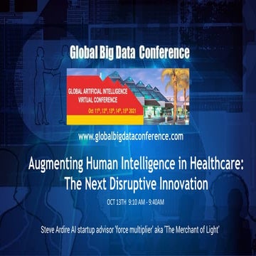 Augmenting human intelligence for future of work is the next disruptive innov...