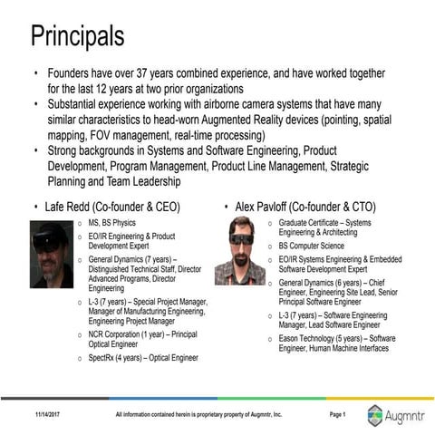 Augmented Reality - Today and the Future