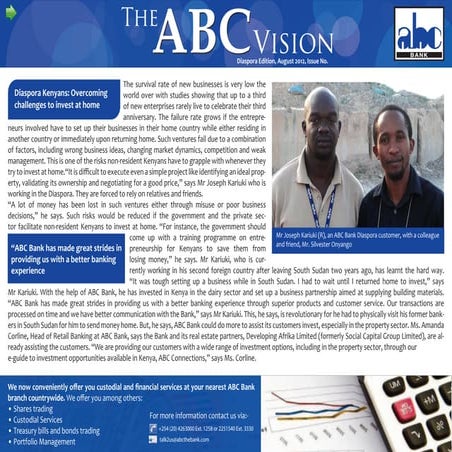 The ABC Vision Diaspora Edition August 2012