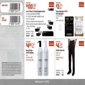 August 2015 costco coupon book