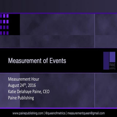 Event Measurement