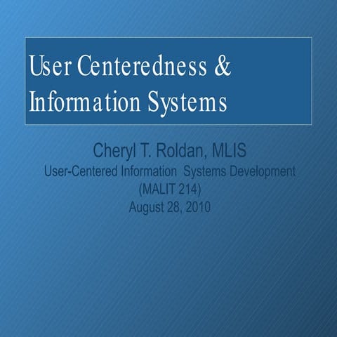 user centeredness_info systems