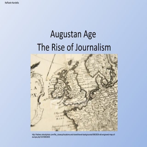 Augustan Age The Rise Of Journalism