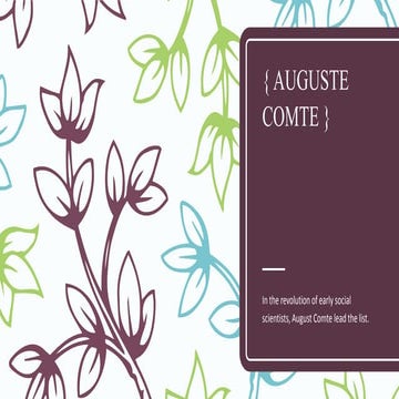 Auguste comte