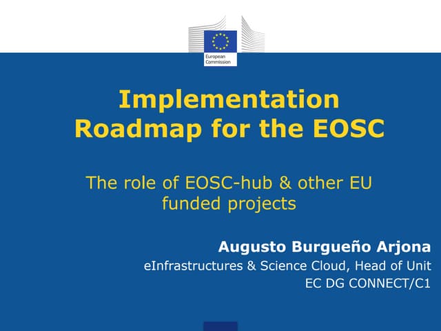 Implementation roadmap for the EOSC