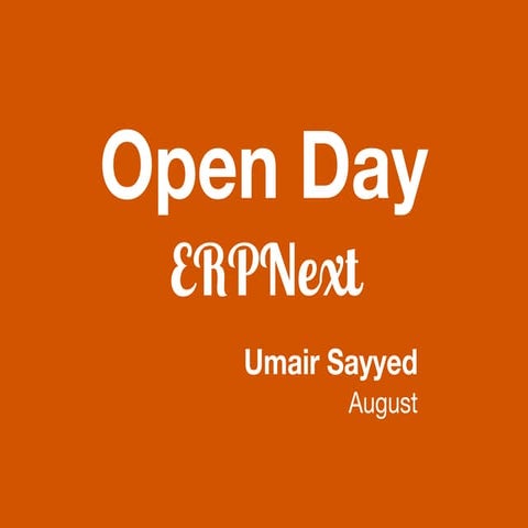 August open day