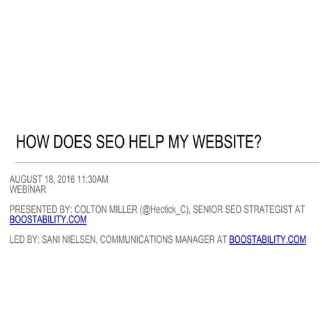 How Does SEO Help My Website