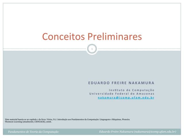 Fundamentos Teóricos da Computação ...