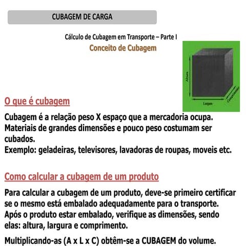Aula cubagem (parte i) | PPTX