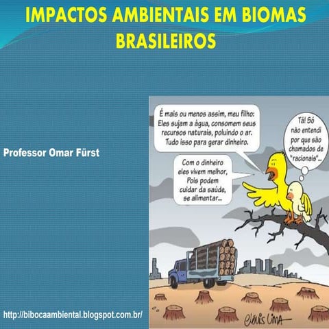 Aula   impacto ambiental em biomas brasileiros 