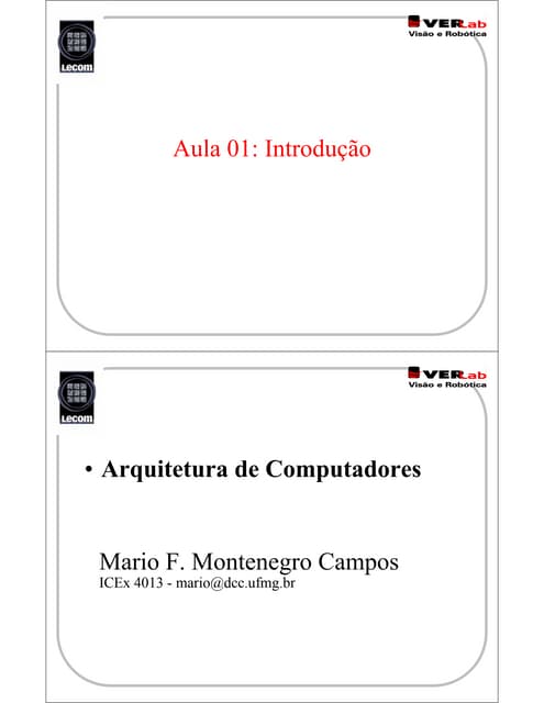 Arquitetura de Computadores - Lecom - UFMG