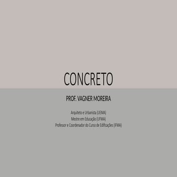 Aula 01 - Estruturas de Concreto, aula introdutória