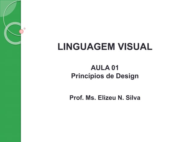 Aula 01   linguagem visual