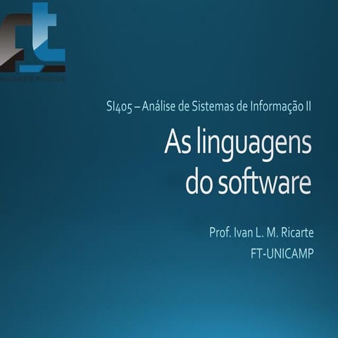 Aula 01 - As linguagens do software (2015)