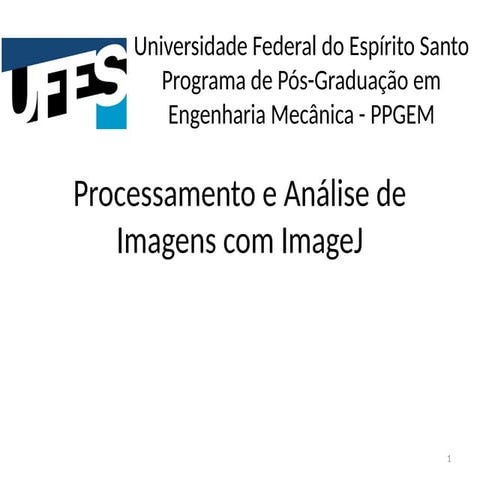 Aula01A-Review Programa do software imageJ | PPTX