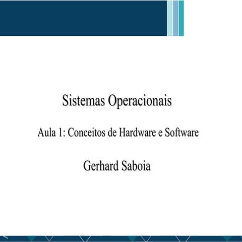 Aula 03 - Hardware e Software | PPTX