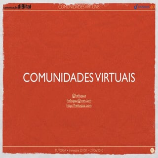(aula 02) REDES SOCIAIS E COMUNIDAD...