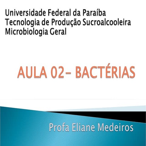 Aula Microbiologia Bactérias
