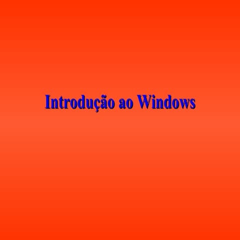 Manual de Introdução ao Autocad R14 - Aula 03 - Introdução ao Windows (95)