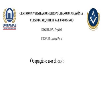 AULA 03 - PROJETO I - Ocupação do solo.pptx