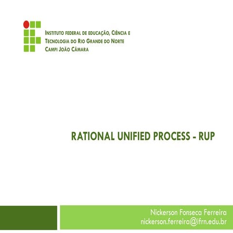 Rational Unified Process - RUP | PDF