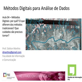 Métodos Digitais para Análise de Da...