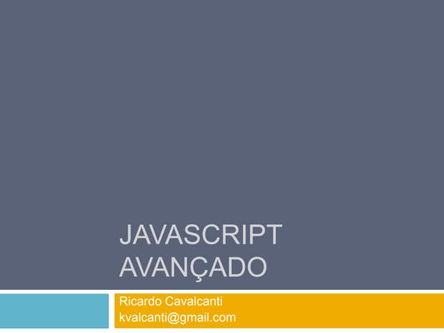Javascript avançado