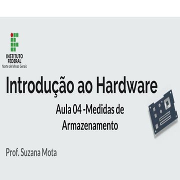 Aula 04 - Medidas de Armazenamento