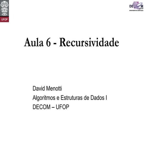Recursividade em C