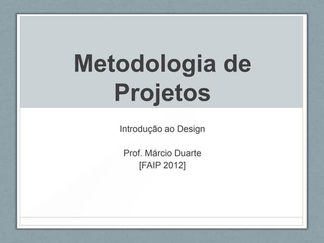 Aula 07   metodologia munari