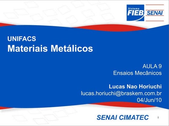 Aula 09 ensaio de embutimento | PDF